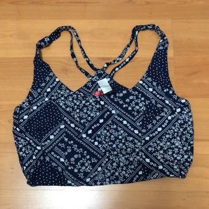 H&M Strappy Racerback Crop Top